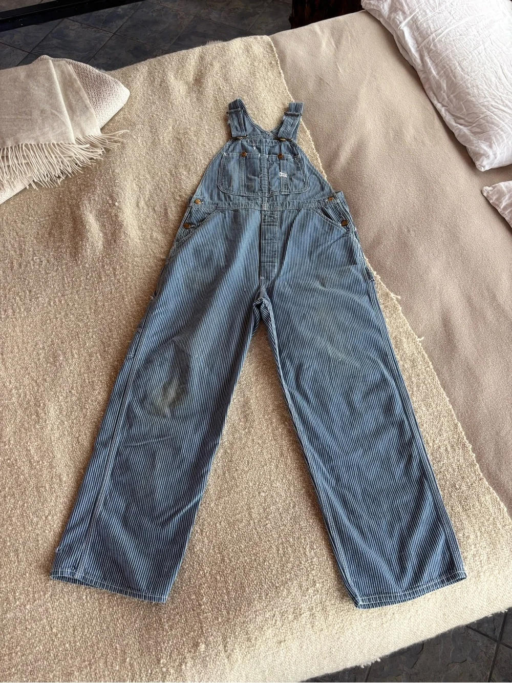 Vintage Lee Engineer Striped Bibs